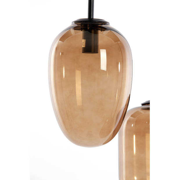 Light & Living - Hanglamp MEZZA - Ø30x23cm - Bruin