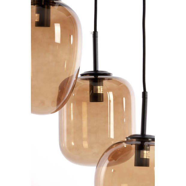 Light & Living - Hanglamp MEZZA - Ø30x23cm - Bruin