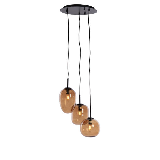 Light & Living - Hanglamp MEZZA - Ø30x23cm - Bruin