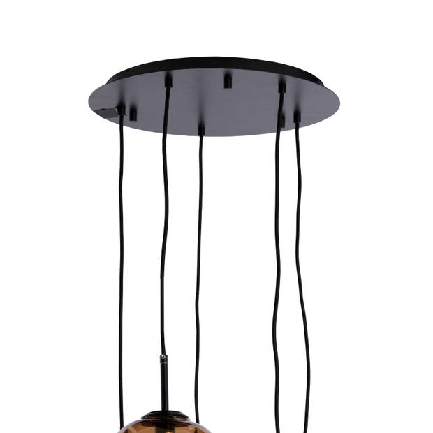 Light & Living - Hanglamp MEZZA - Ø45x23cm - Bruin