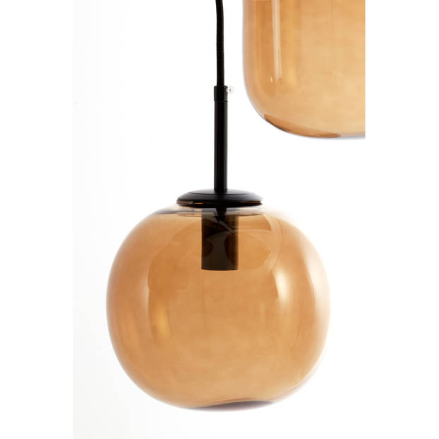 Light & Living - Hanglamp MEZZA - Ø45x23cm - Bruin