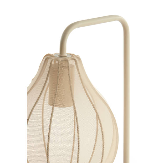 Light & Living - Tafellamp ELATI - Ø20x60.5cm - Beige