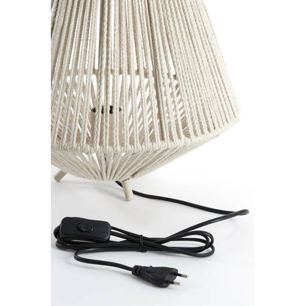 Light & Living - Tafellamp FELIDA - Ø35x40cm - Wit
