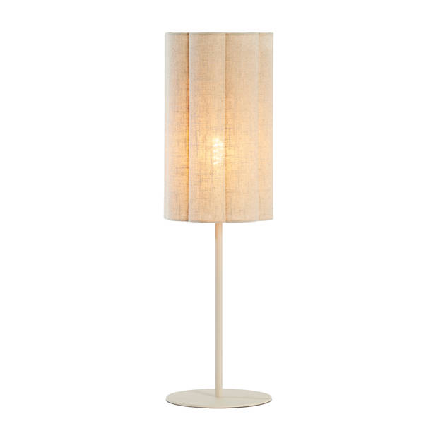 Light & Living - Tafellamp FRINGE - Ø20x70cm - Bruin