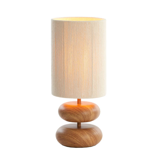 Light & Living - Tafellamp DANIALO - Ø22x50.5cm - Bruin