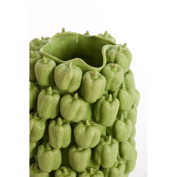 Light & Living - Vaas BELLPEPPER - 35x33x47cm - Groen