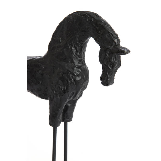 Light & Living - Ornament HORSE - 27x9x31cm - Zwart