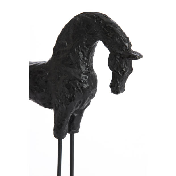 Light & Living - Ornament HORSE - 30x9x35cm - Zwart