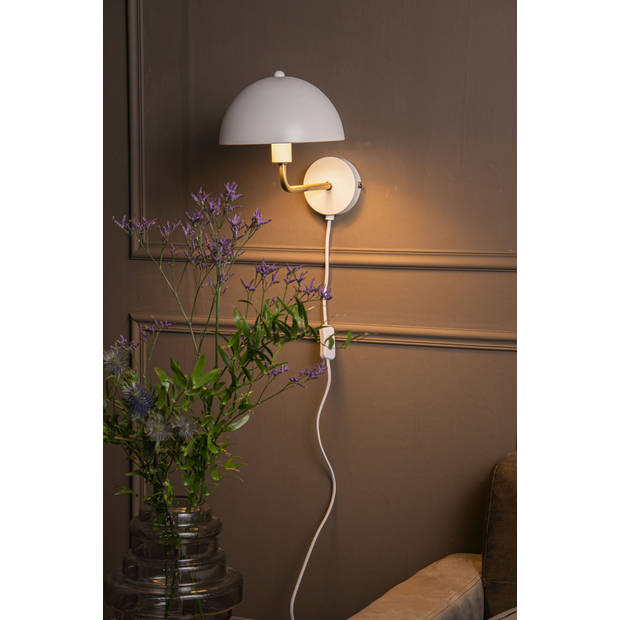 Leitmotiv - Wandlamp Bonnet - Wit