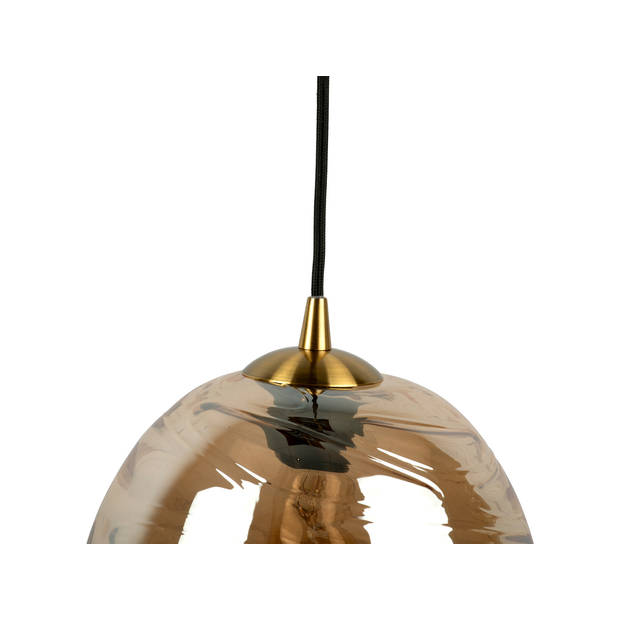 Leitmotiv - Hanglamp Glamour Cone - Amberbruin