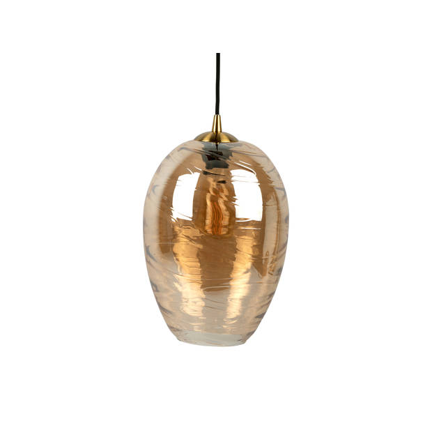 Leitmotiv - Hanglamp Glamour Cone - Amberbruin