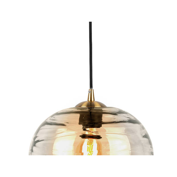 Leitmotiv - Hanglamp Glamour Globe - Amberbruin