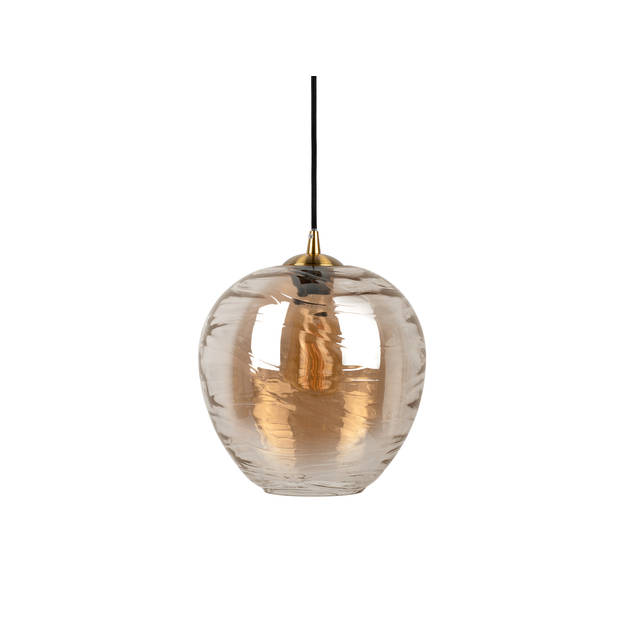 Leitmotiv - Hanglamp Glamour Globe - Amberbruin