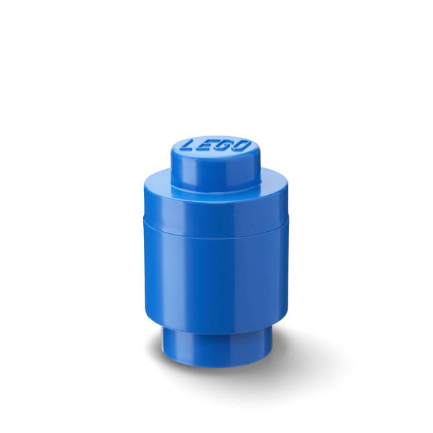 Lego - Opbergbox Brick 1 Rond - Polypropyleen - Blauw