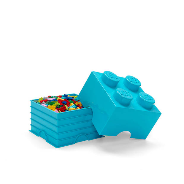 Lego - Opbergbox Brick 4 - Polypropyleen - Blauw