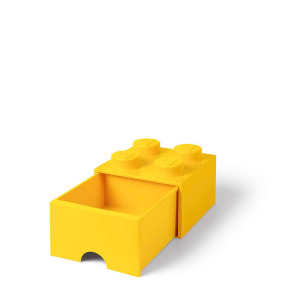 Lego - Opbergbox met Lade Brick 4 - Polypropyleen - Geel