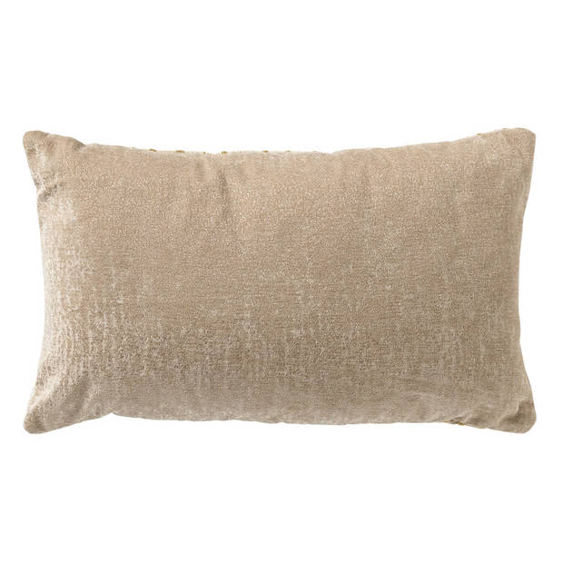 Dutch Decor - CONNOR - Sierkussen 30x50 cm - met subtiel goud accent - Summer Sand - beige en goud