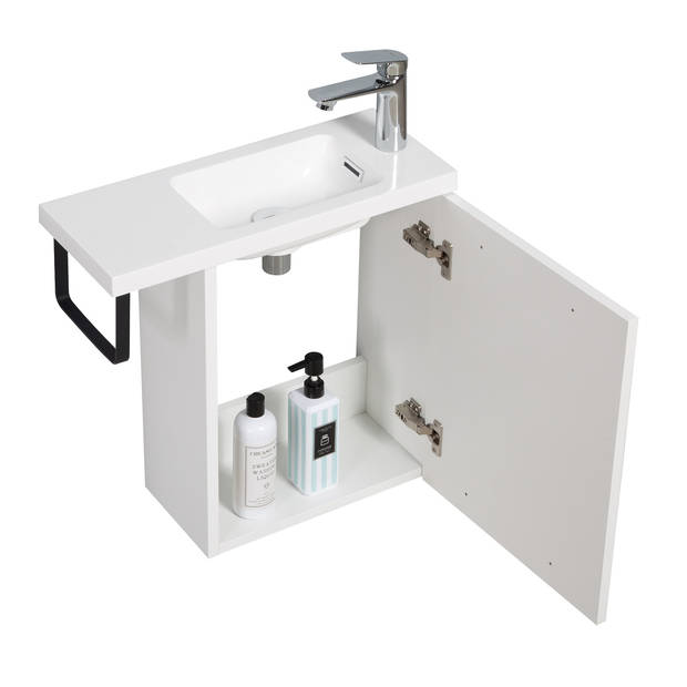 Badplaats Toiletmeubel Neves 55cm - hoogglans wit