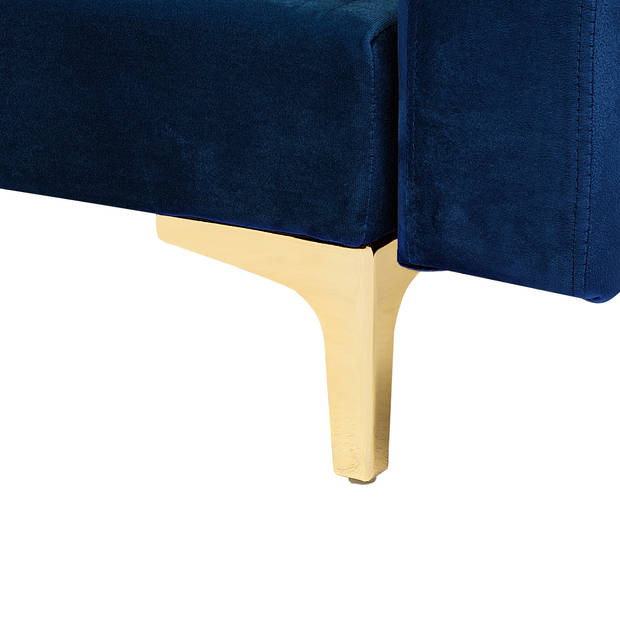 Beliani ABERDEEN - Modulaire Sofa-Blauw-Fluweel