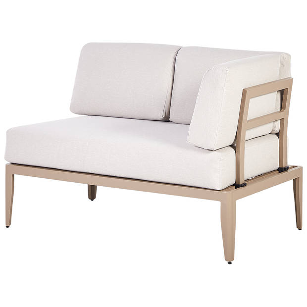 Beliani RIMA III - Loungeset-Beige-Aluminium