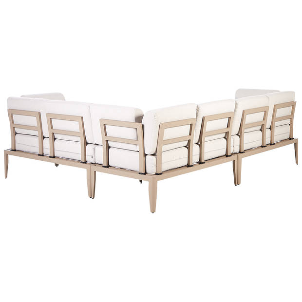 Beliani RIMA III - Loungeset-Beige-Aluminium