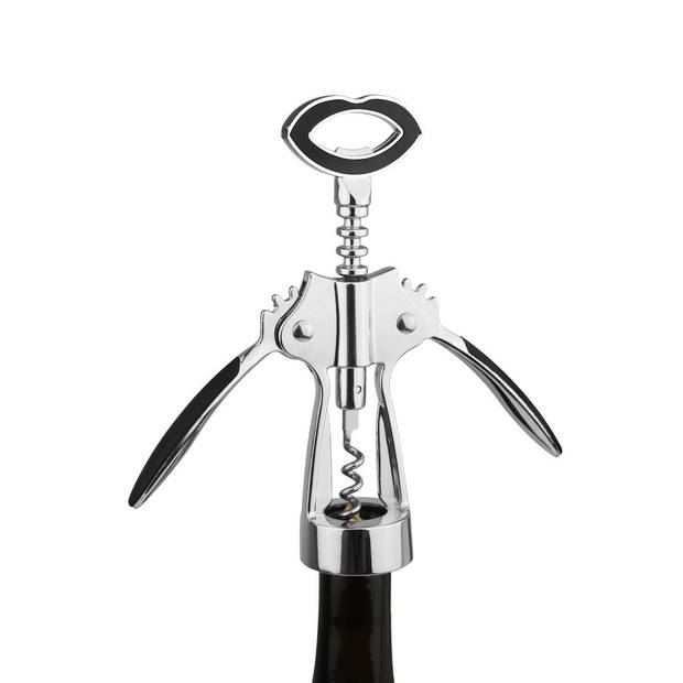 Vinata Sonna verticale kurkentrekker - RVS - kurkentrekker wijn - kelnersmes - kurkentrekkers - wijnopener - wijn opener