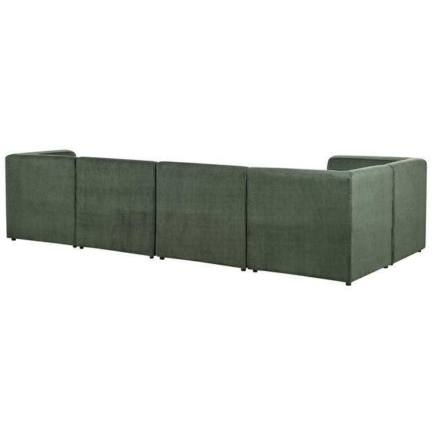 Beliani LEMVIG - Modulaire Sofa-Groen-Corduroy