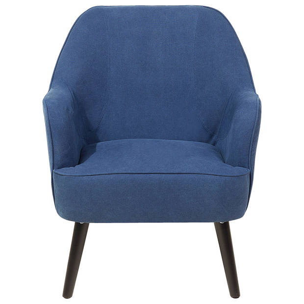 Beliani LOKEN - Fauteuil-Blauw-Polyester