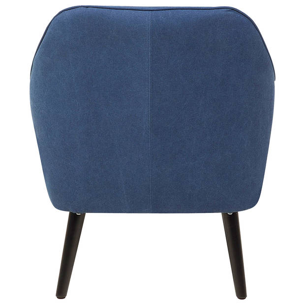 Beliani LOKEN - Fauteuil-Blauw-Polyester