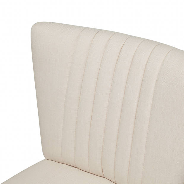 Beliani VAASA - Fauteuil-Beige-Polyester