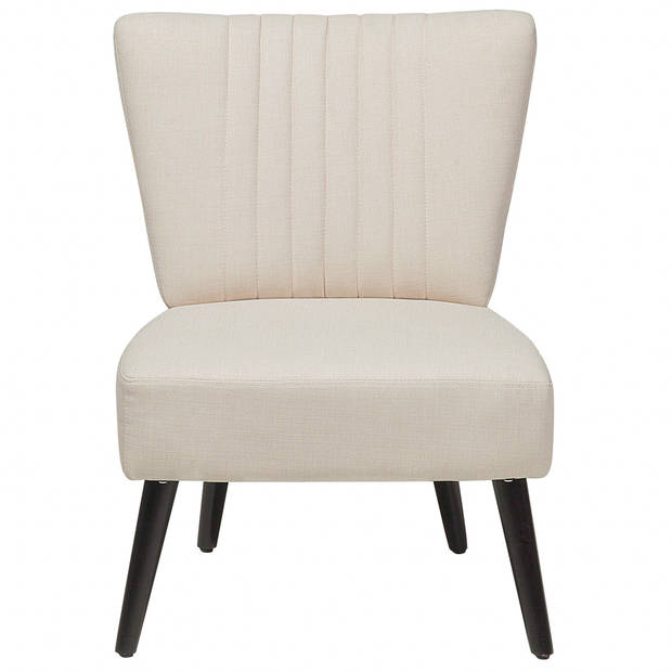 Beliani VAASA - Fauteuil-Beige-Polyester