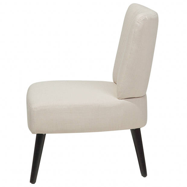 Beliani VAASA - Fauteuil-Beige-Polyester