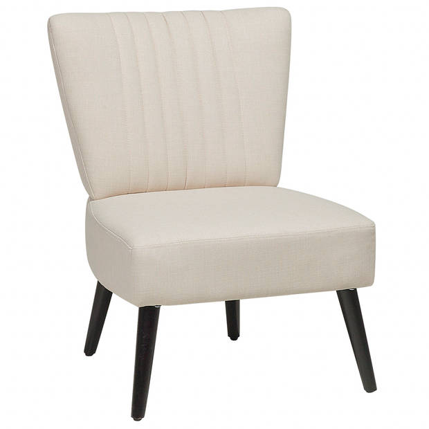 Beliani VAASA - Fauteuil-Beige-Polyester