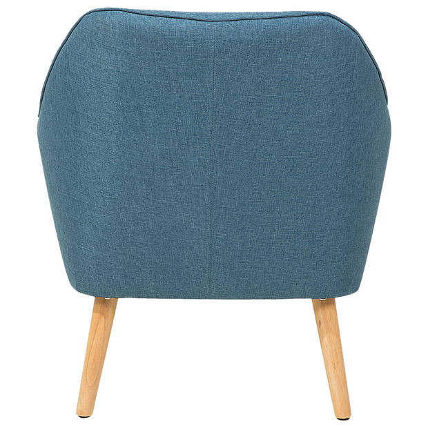 Beliani LOKEN - Fauteuil-Blauw-Polyester