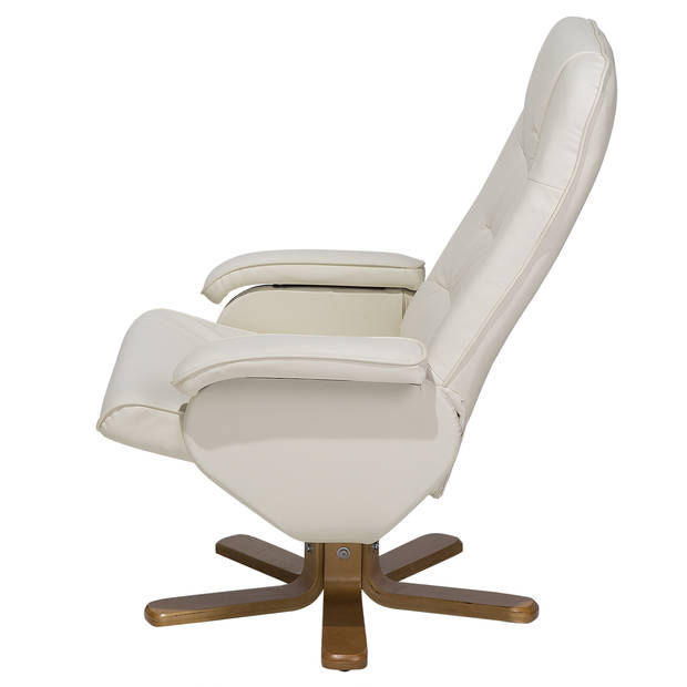 Beliani RELAXPRO - TV-fauteuil-Beige-Kunstleer