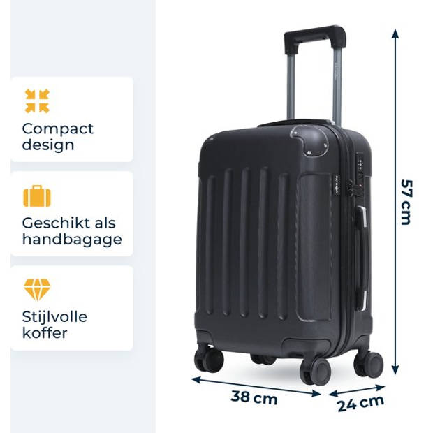 Pathsail® Handbagage Koffer 39.5L x 55 cm - ABS