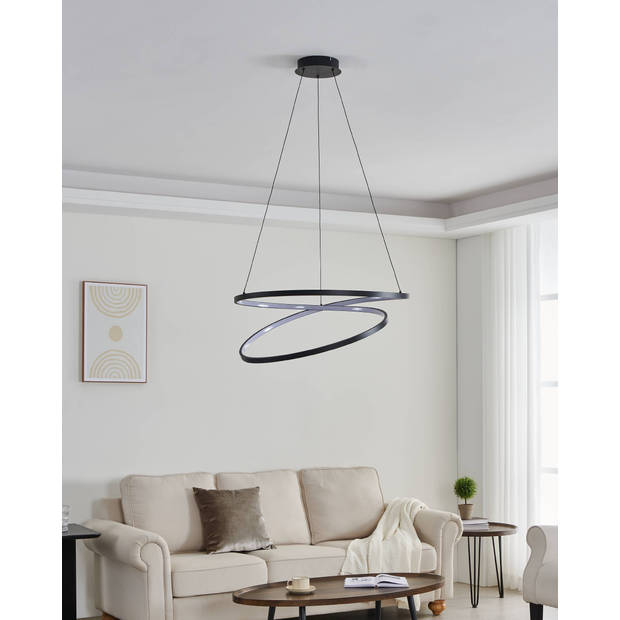 EGLO Ruotale Hanglamp - LED - Ø 70 cm - Zwart