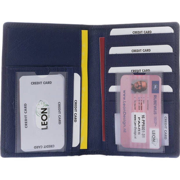 Paspoort hoesje - Compact - Leer - Paars