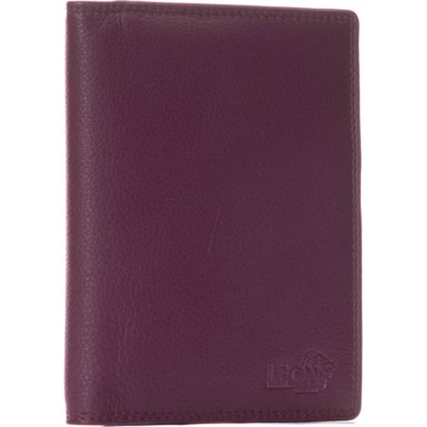 Paspoort hoesje - Compact - Leer - Fuchsia