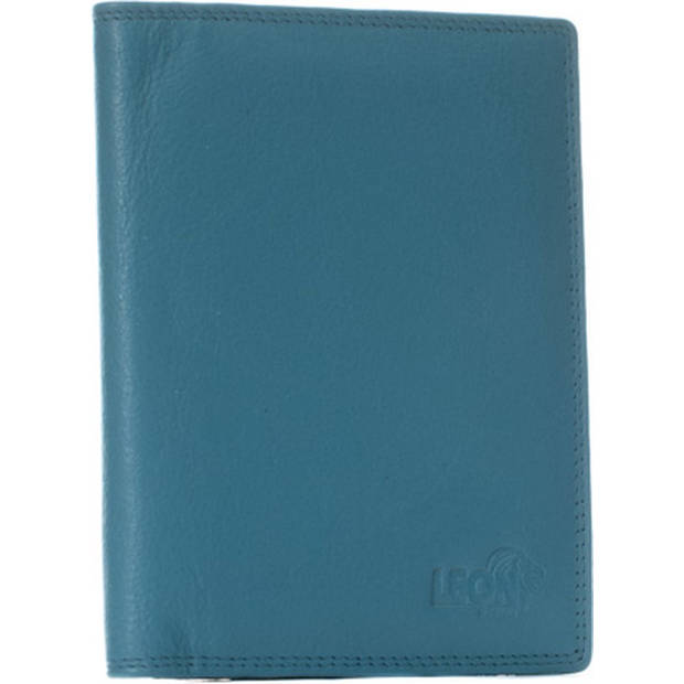 Paspoort hoesje - Compact - Leer - Turquoise