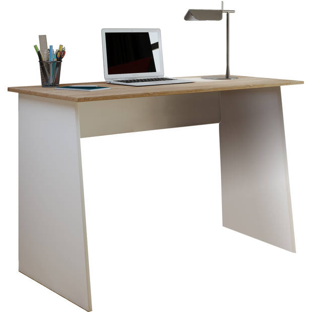 Masola Maxi bureau decor wit/Sonoma eik.