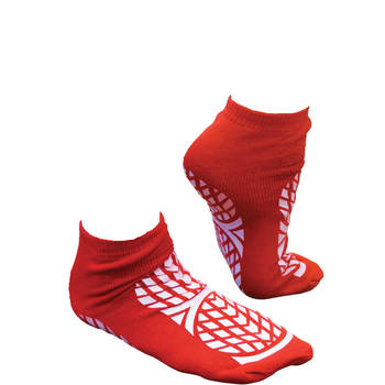 Aidapt anti slip sokken dubbelzijdig - small - rood