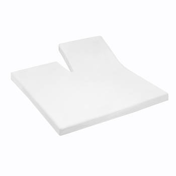 Cinderella - Premium Molton Single-Split Topper (tot 15 cm) - 180x200 - White