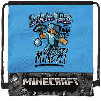 Minecraft Gymbag Diamond Miner - 42 x 33 cm - Polyester
