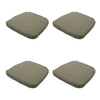 Madison - Wickerkussen 48x48 - Taupe - Beige Recycled Canvas - 4 Stuks