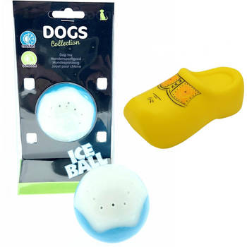 Honden Speelgoed Verkoelende ijsbal - Ø 6,5 cm - nu met Klompje