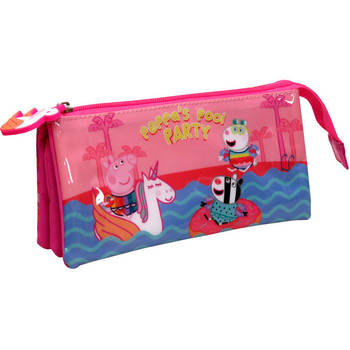Peppa Pig Etui Pool Party - 22 x 11 x 6 cm - Roze