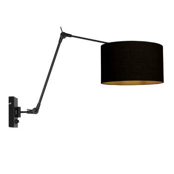 Steinhauer wandlamp Prestige chic - zwart - - 3986ZW