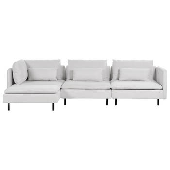 Beliani EGERIS - Modulaire Sofa-Grijs-Polyester