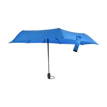 Stevige Grote Blauwe Paraplu - Ø100 cm, Aluminium Frame, Opvouwbaar, Windbestendig